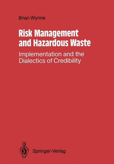 bokomslag Risk Management and Hazardous Waste