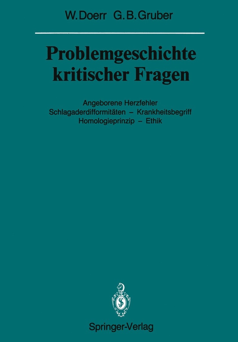 Wilhelm Doerr, Georg B. Gruber, Wilhelm Doerr, Georg B. Gruber - Problemgeschichte kritischer Fragen, Häftad