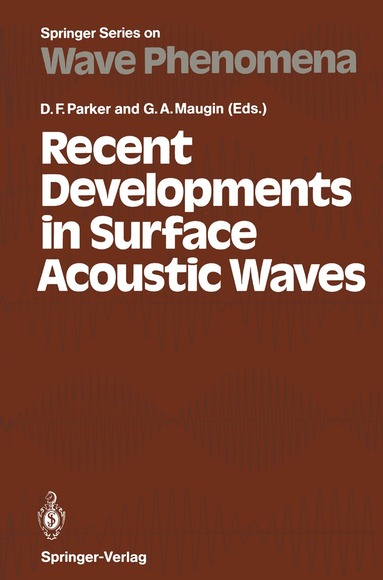 David F. Parker, Gerard A. Maugin - Recent Developments in Surface Acoustic Waves, Häftad