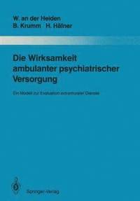 bokomslag Die Wirksamkeit ambulanter psychiatrischer Versorgung