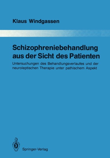 bokomslag Schizophreniebehandlung aus der Sicht des Patienten