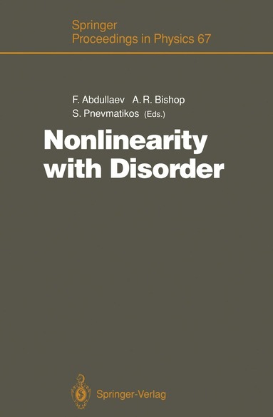 Fatkulla Abdullaev, Alan R. Bishop, Stephanos Pnevmatikos - Nonlinearity with Disorder, Häftad