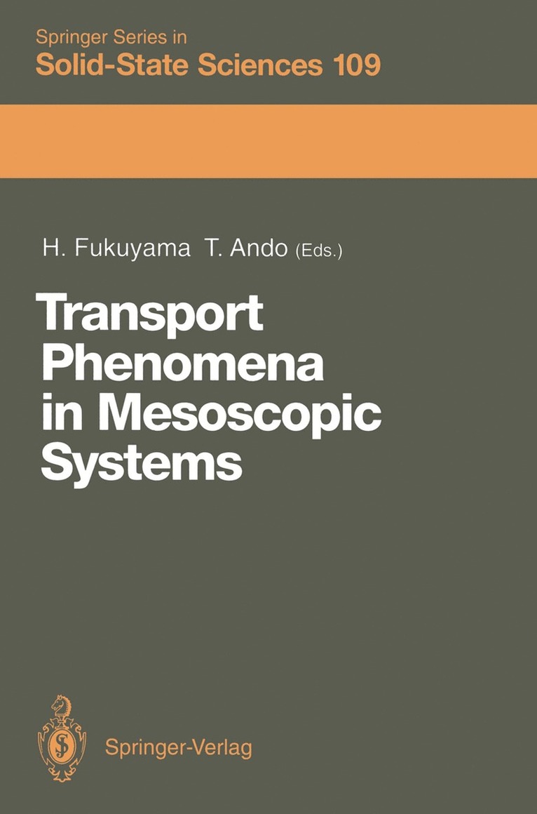 Hidetoshi Fukuyama, Tsuneya Ando - Transport Phenomena in Mesoscopic Systems, Häftad