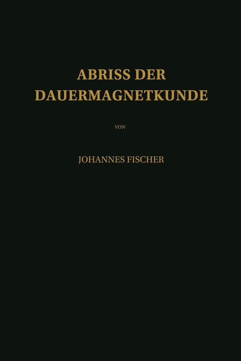 Abriss der Dauermagnetkunde 1