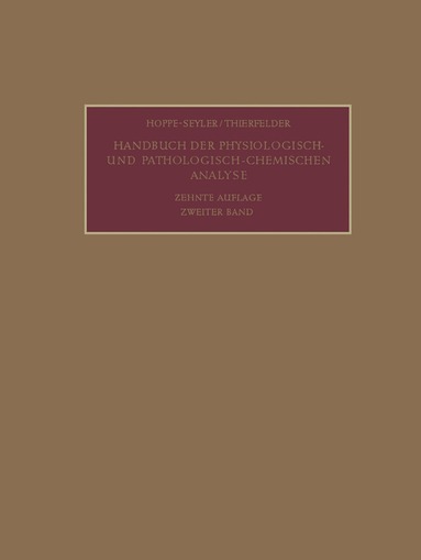 Heinz Bartels - Allgemeine Untersuchungsmethoden, Häftad