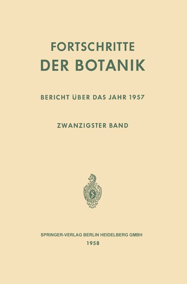 Erwin Bünning, Ernst Gäumann - Fortschritte der Botanik, Häftad