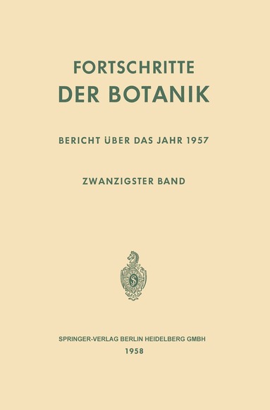 bokomslag Fortschritte der Botanik