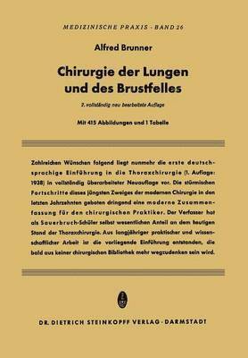 Chirurgie der Lungen und des Brustfelles