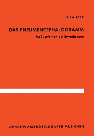 bokomslag Das Pneumencephalogramm