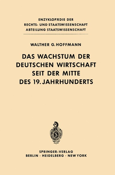 bokomslag Das Wachstum der deutschen Wirtschaft seit der Mitte des 19. Jahrhunderts