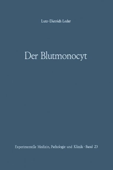 bokomslag Der Blutmonocyt