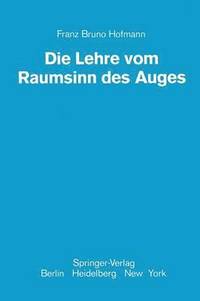 bokomslag Die Lehre vom Raumsinn des Auges