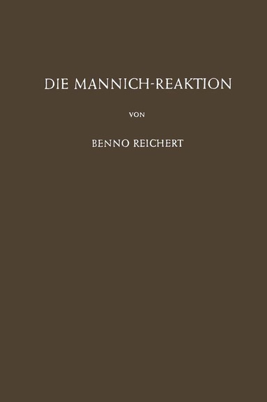 bokomslag Die Mannich-Reaktion