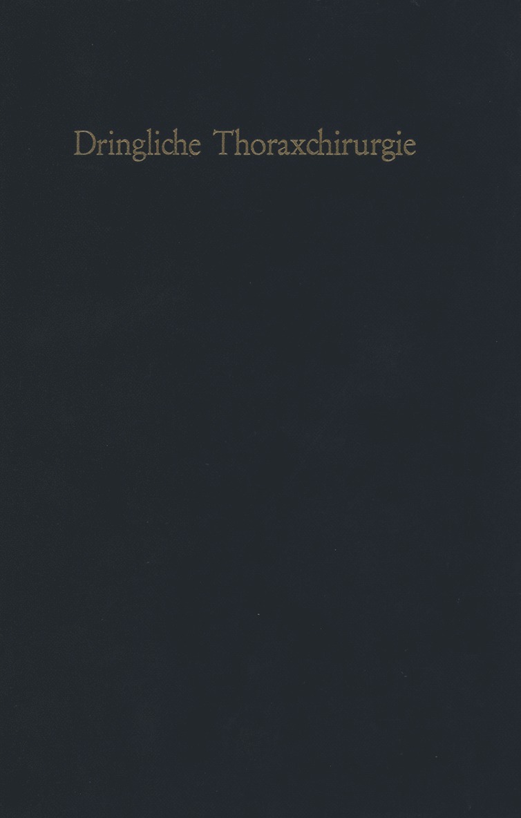 Dringliche Thoraxchirurgie