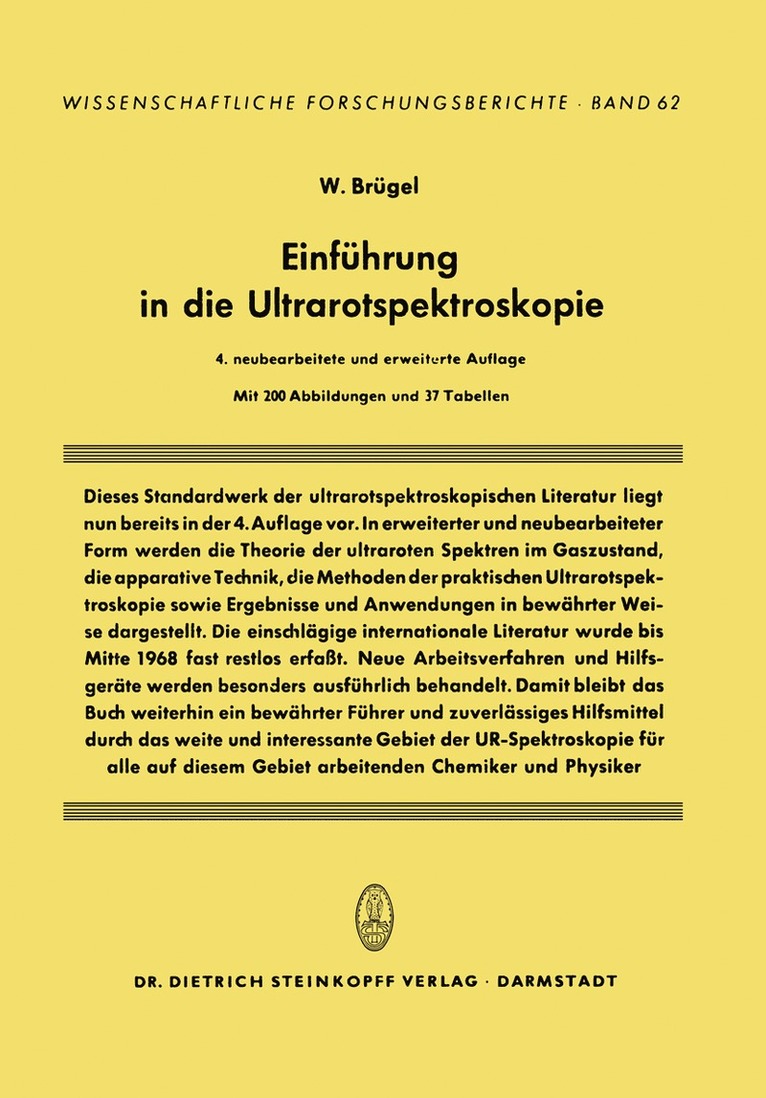 Einfhrung in die Ultrarotspektroskopie 1