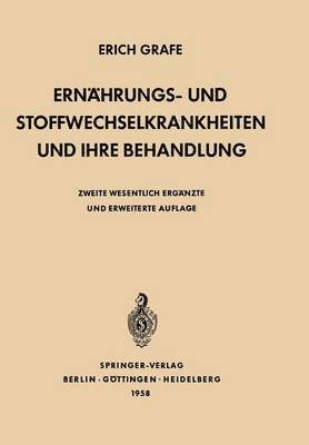 bokomslag Ernhrungs- und Stoffwechselkrankheiten und ihre Behandlung