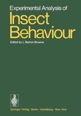 bokomslag Experimental Analysis of Insect Behaviour