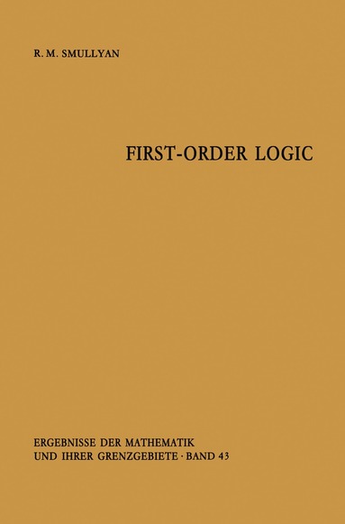 bokomslag First-Order Logic