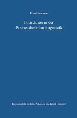 bokomslag Fortschritte in der Pankreasfunktionsdiagnostik