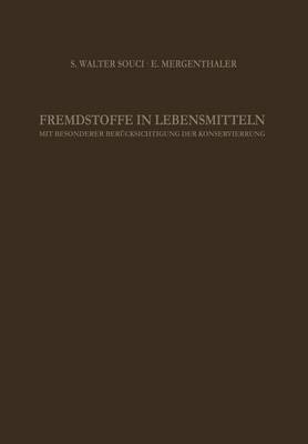 bokomslag Fremdstoffe in Lebensmitteln