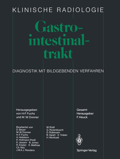 Hatto-Franz Fuchs, Martin W. Donner - Gastrointestinaltrakt, Häftad