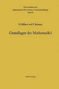 bokomslag Grundlagen der Mathematik I