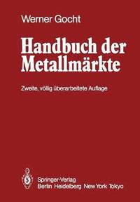 bokomslag Handbuch der Metallmrkte