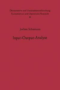 bokomslag Input-Output-Analyse