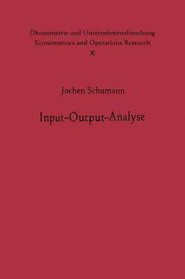 bokomslag Input-Output-Analyse