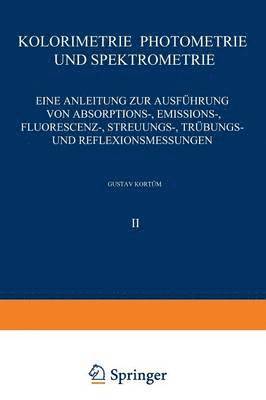 bokomslag Kolorimetrie · Photometrie und Spektrometrie