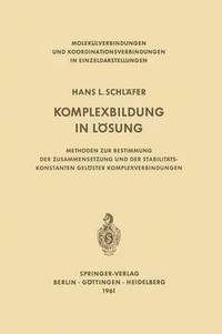 bokomslag Komplexbildung in Lsung