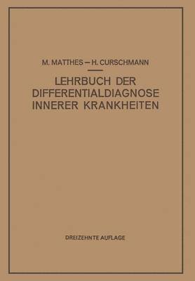 bokomslag Lehrbuch der Differentialdiagnose Innerer Krankheiten