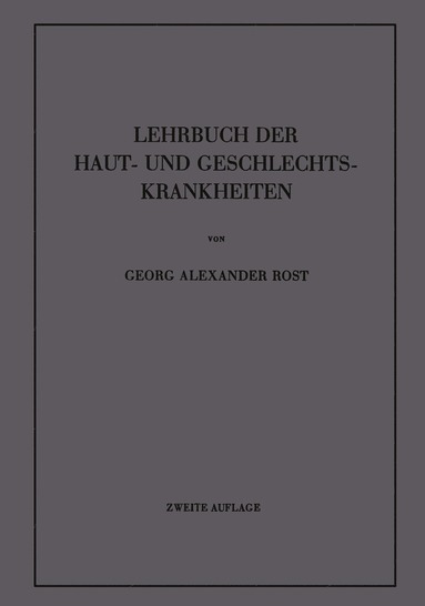 bokomslag Lehrbuch der Haut- und Geschlechtskrankheiten