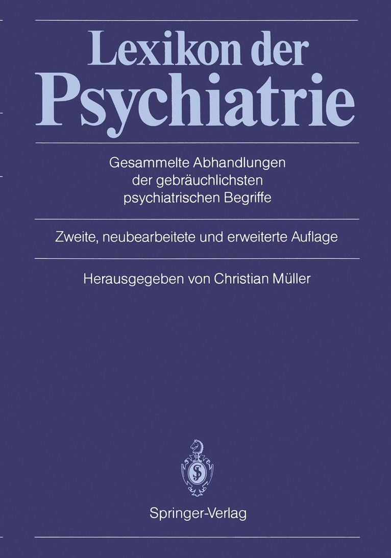 C. Müller - Lexikon der Psychiatrie, Häftad