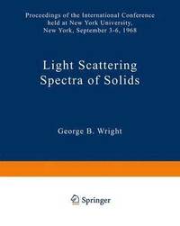 bokomslag Light Scattering Spectra of Solids
