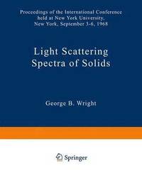 bokomslag Light Scattering Spectra of Solids