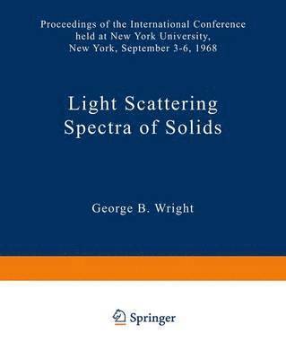 bokomslag Light Scattering Spectra of Solids