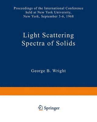 bokomslag Light Scattering Spectra of Solids