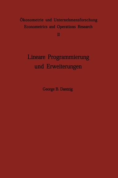 G. B. Dantzig, A. Jaeger - Lineare Programmierung und Erweiterungen, Häftad