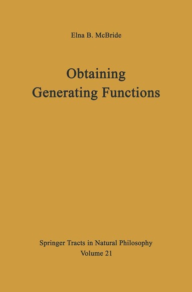 bokomslag Obtaining Generating Functions