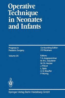 Operative Technique in Neonates and Infants 1