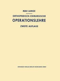 bokomslag Orthopdisch-chirurgische Operationslehre