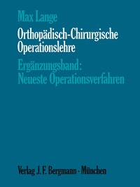 bokomslag Orthopdisch-Chirurgische Operationslehre