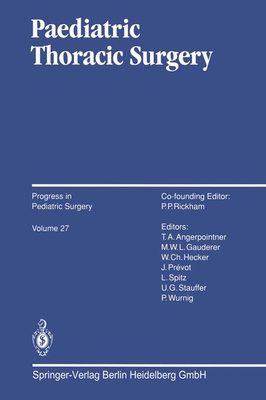 Nathaniel A. Myers, Thomas A. Angerpointner - Paediatric Thoracic Surgery, Häftad
