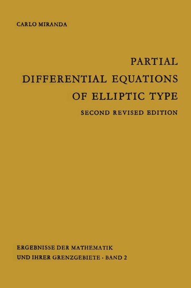 bokomslag Partial Differential Equations of Elliptic Type