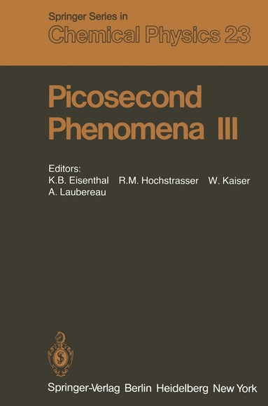 K.B. Eisenthal, R.M. Hochstrasser, W. Kaiser, A. Laubereau - Picosecond Phenomena III, Häftad