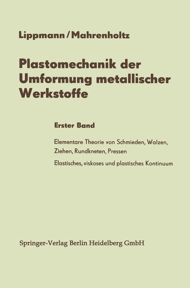 bokomslag Plastomechanik der Umformung metallischer Werkstoffe