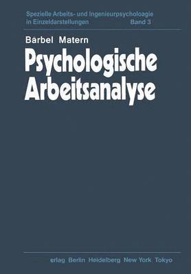 Psychologische Arbeitsanalyse 1