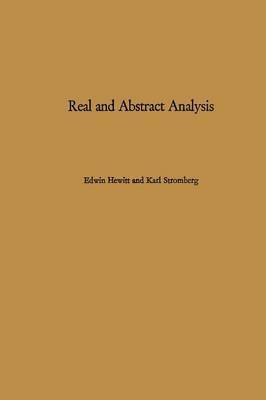 Real and Abstract Analysis 1