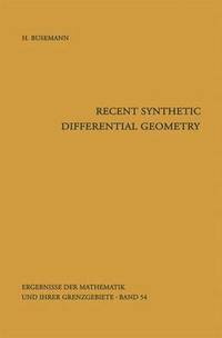 bokomslag Recent Synthetic Differential Geometry